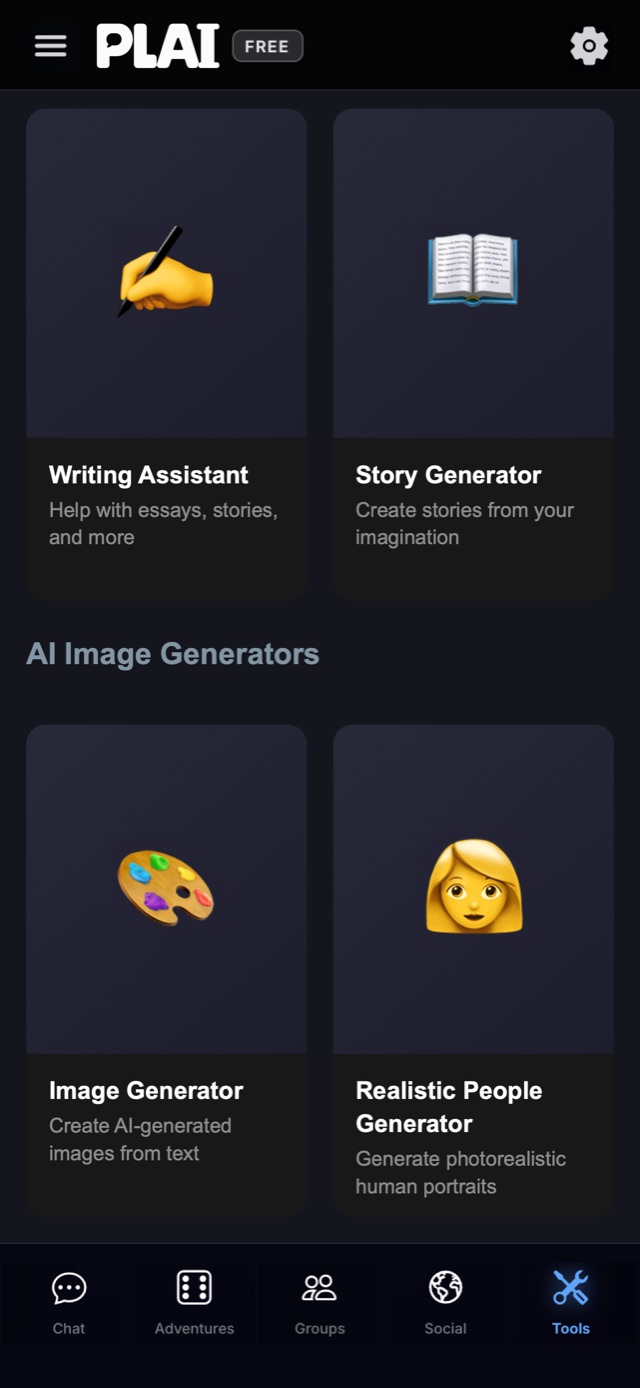 AI writing and image tools